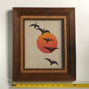 Mid century modern boho framed art